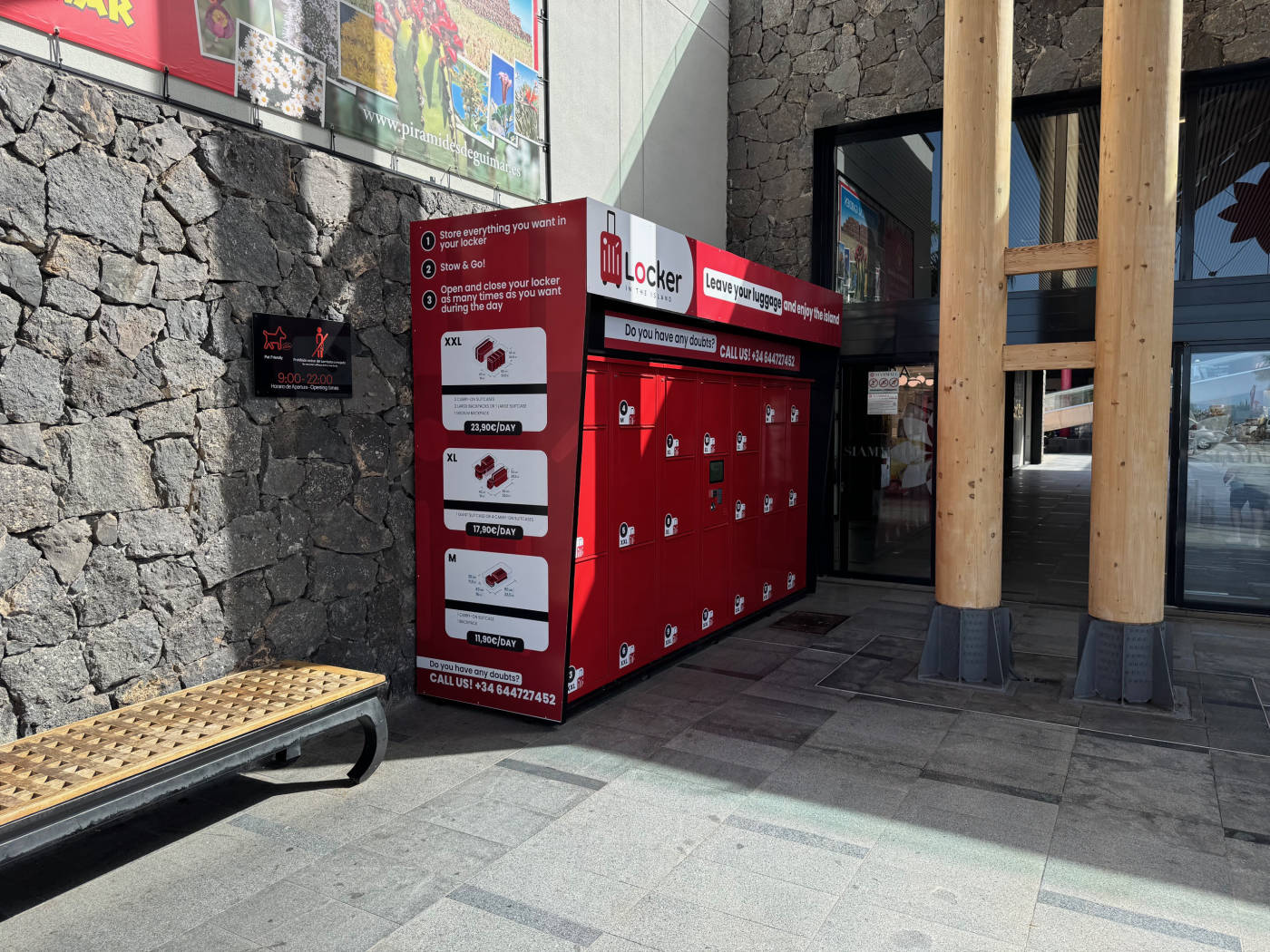 Gepäckaufbewahrung von Locker in the Island in der Siam Mall, Adeje (Tenerife)
